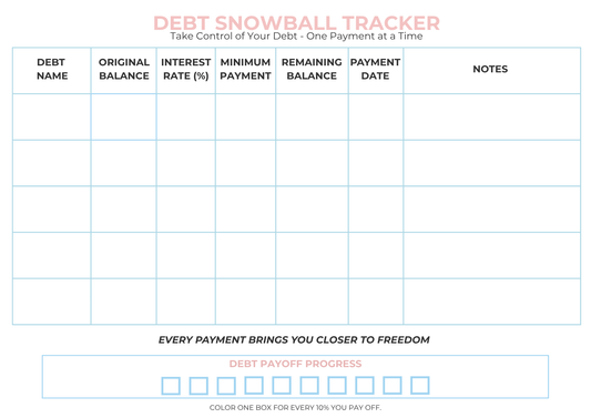 Debt Snowball Tracker