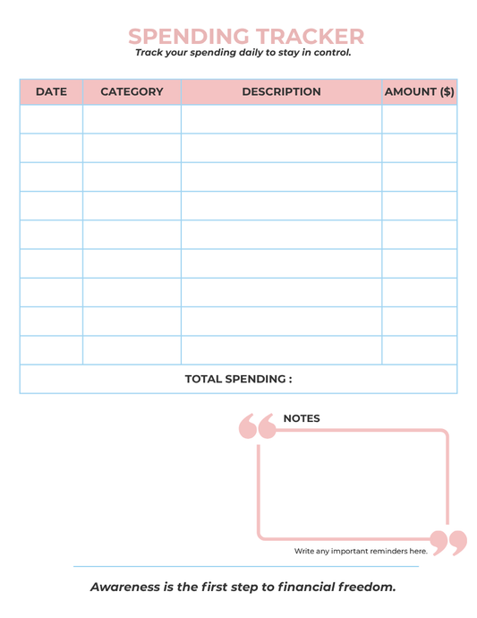 Spending Tracker